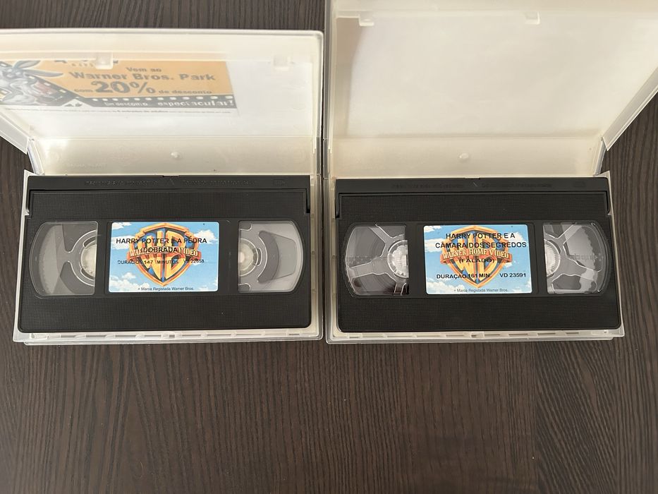 Cassetes Harry Potter 1 e 2 VHS