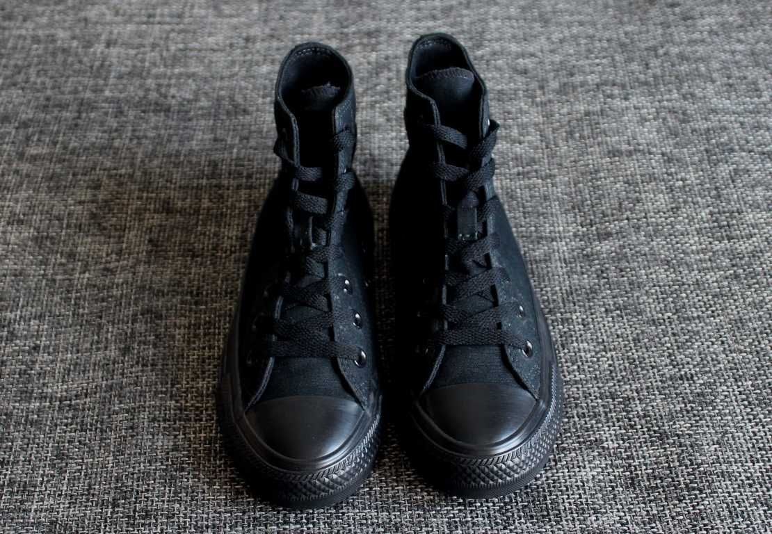 Кеди Converse Chuck Taylor All Star Hi Black Mono Оригінал 37-37.5р