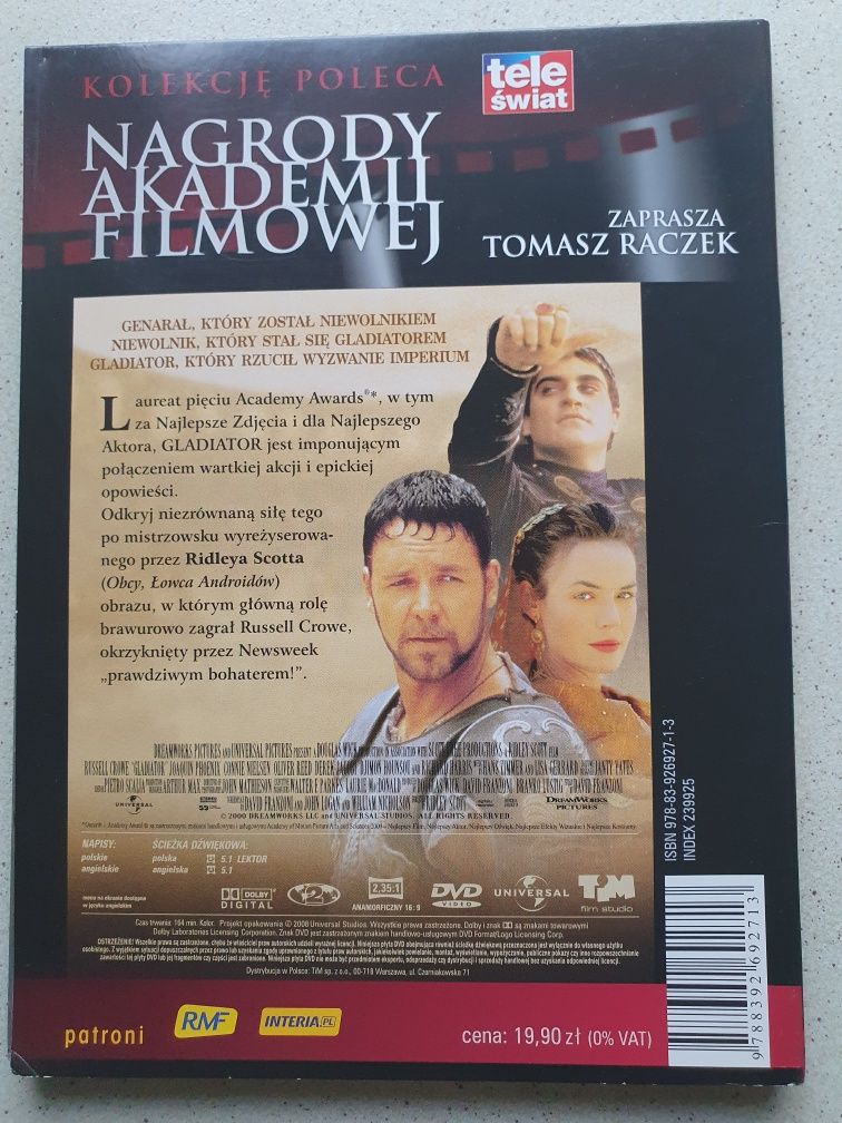 Gladiator Ridley Scott, Russell Crowe DVD