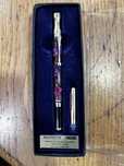 Caneta tinta permanente banhada ouro 24k Hachette