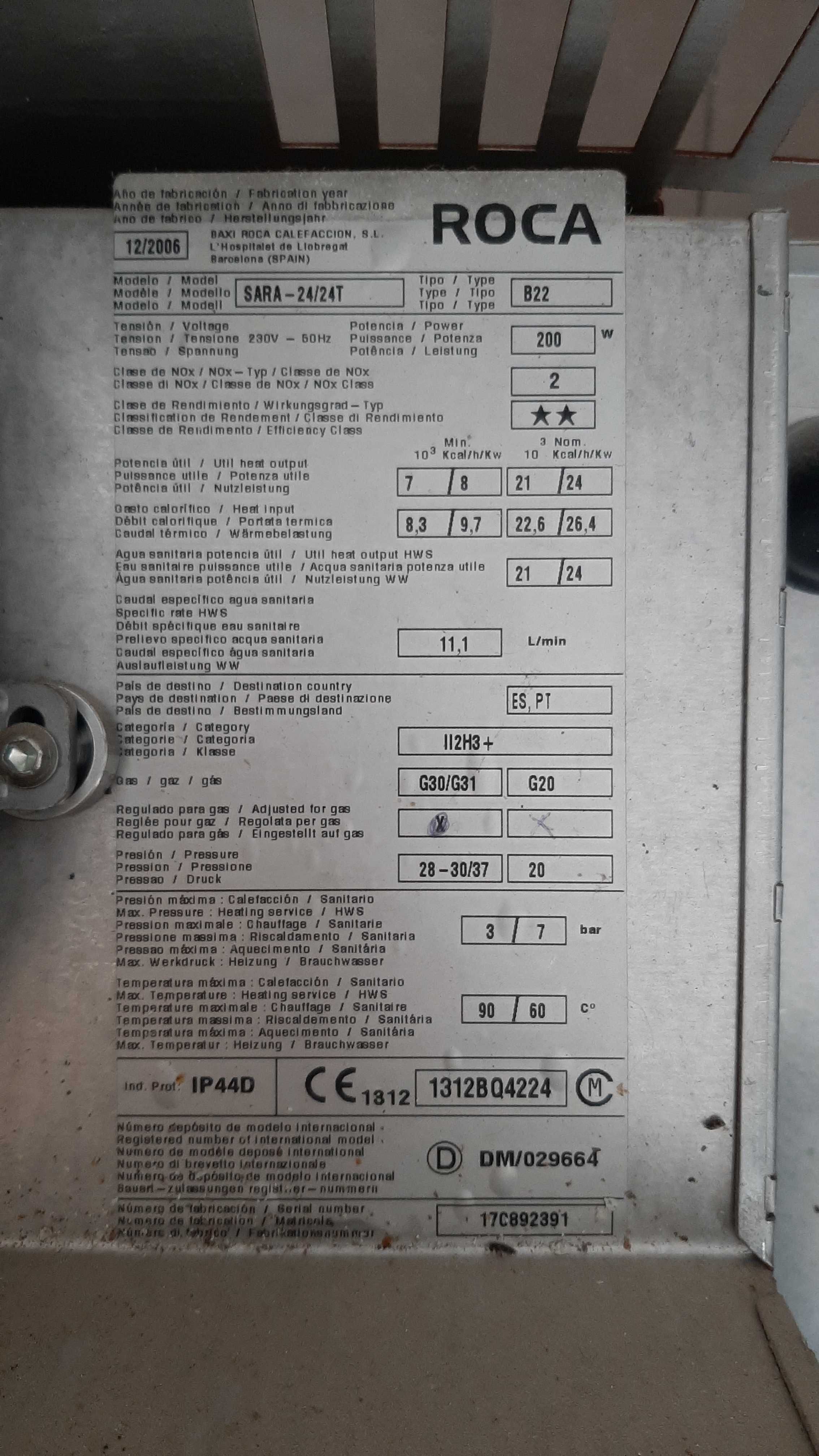 Termoacumulador a gás Roca