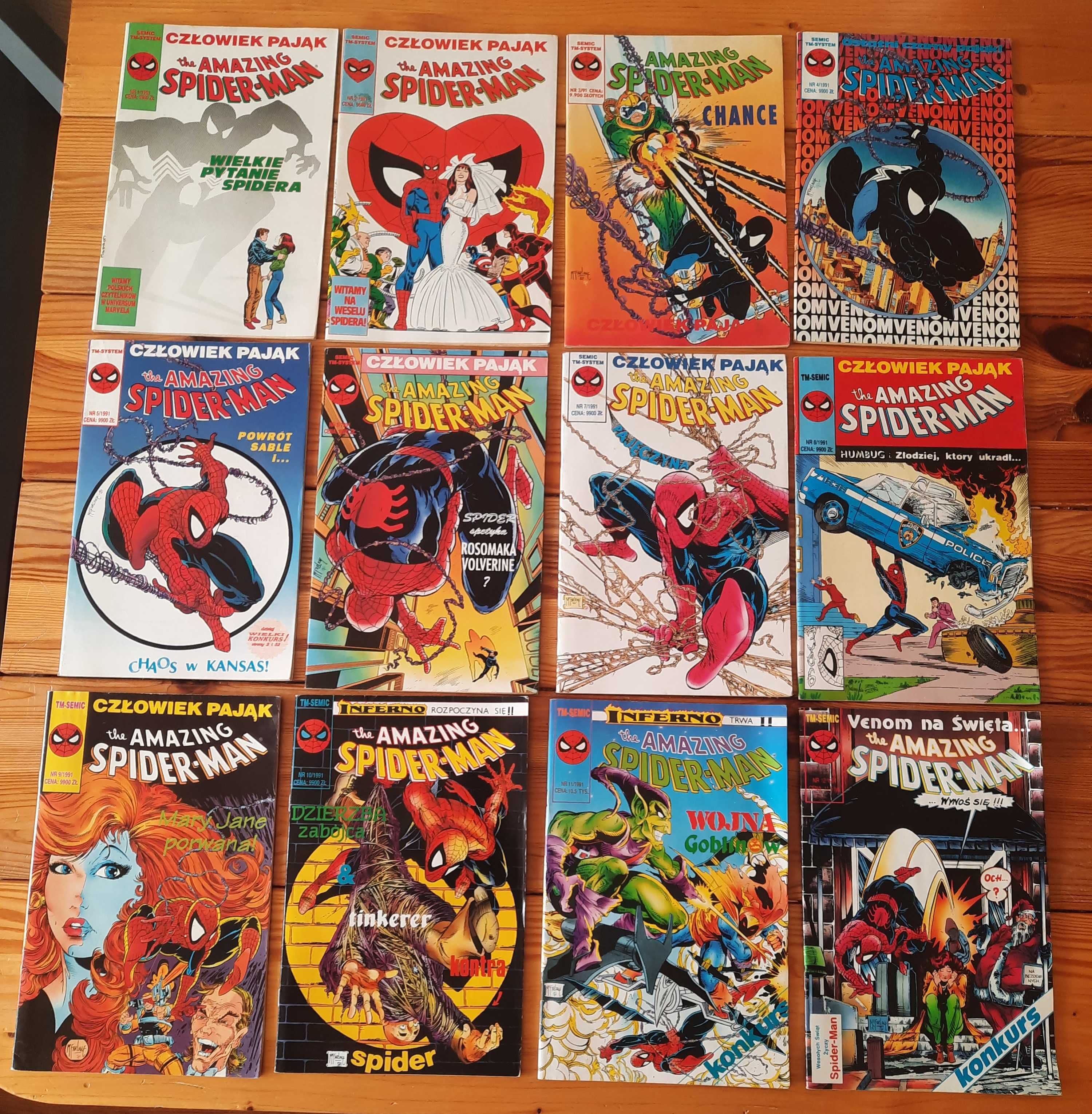 Spider-Man TM Semic 1991 (12 numerów)