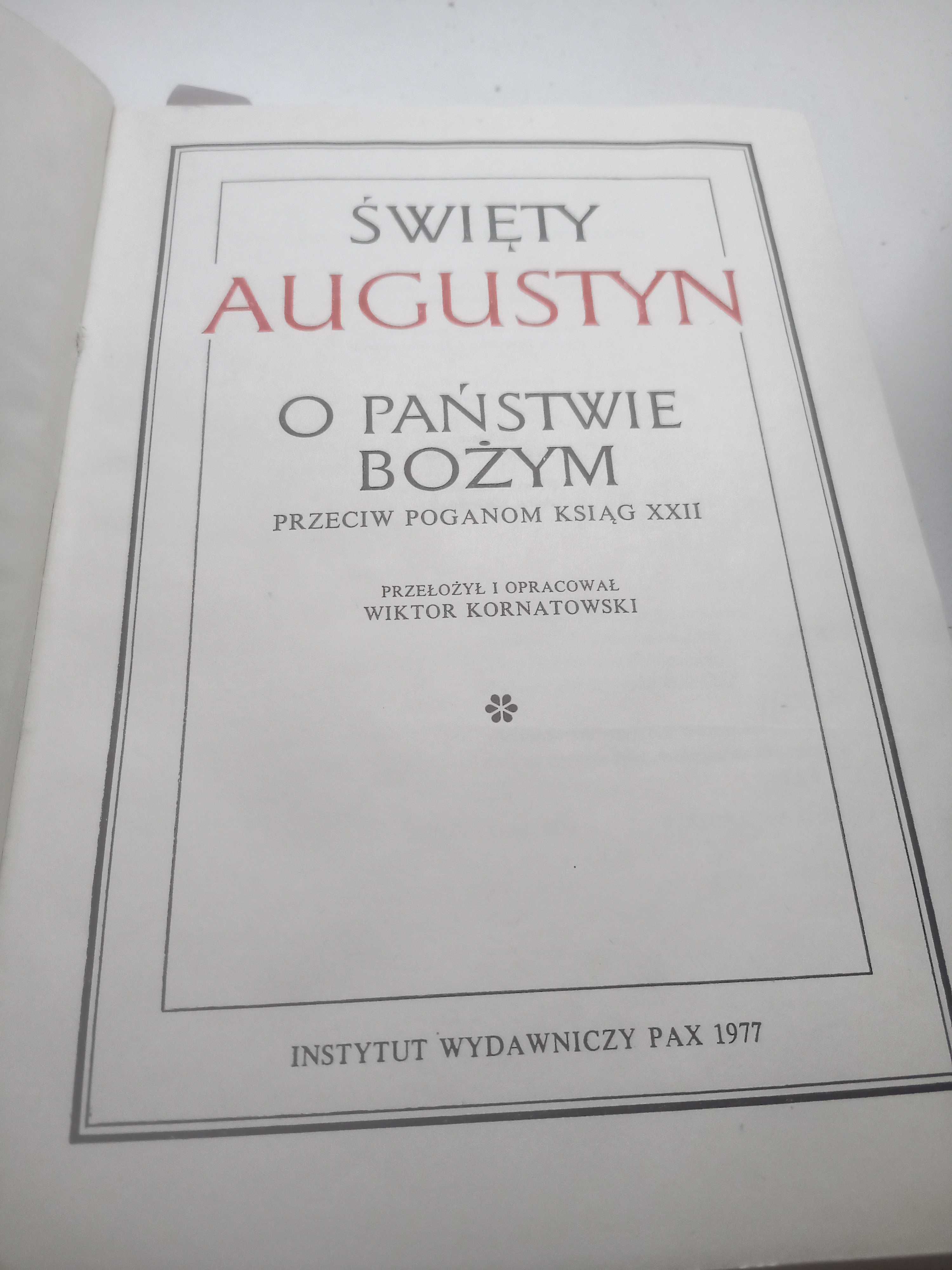 Św. Augustyn O państwie bożym