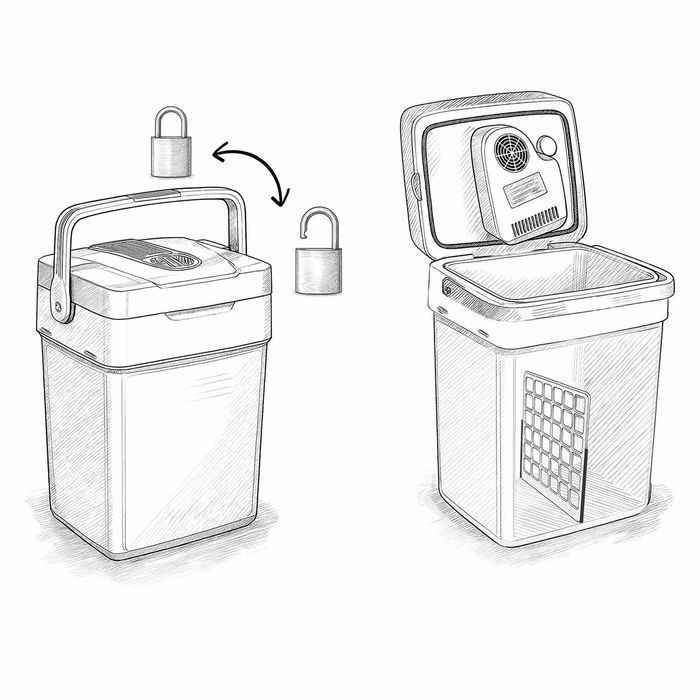 Lodówka turystyczna samochodowa 12V/230V USB FUNKCJA GRZANIA 26L