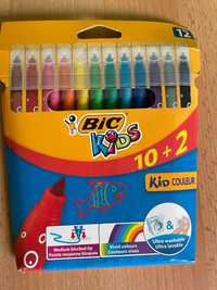 flamastry zmywalne dla dzieci kolorowe BIC Kids 10+2