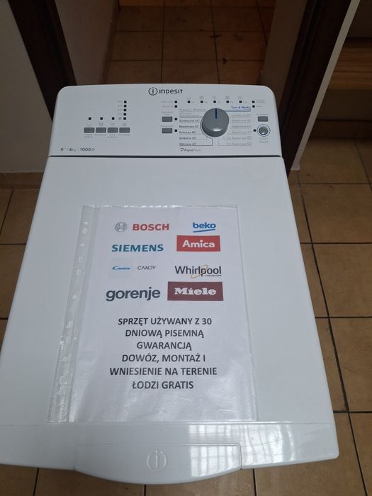 Indesit 6kg 1000obr A ++ dowóz nawet w ten sam dzień gwarancja pisemna