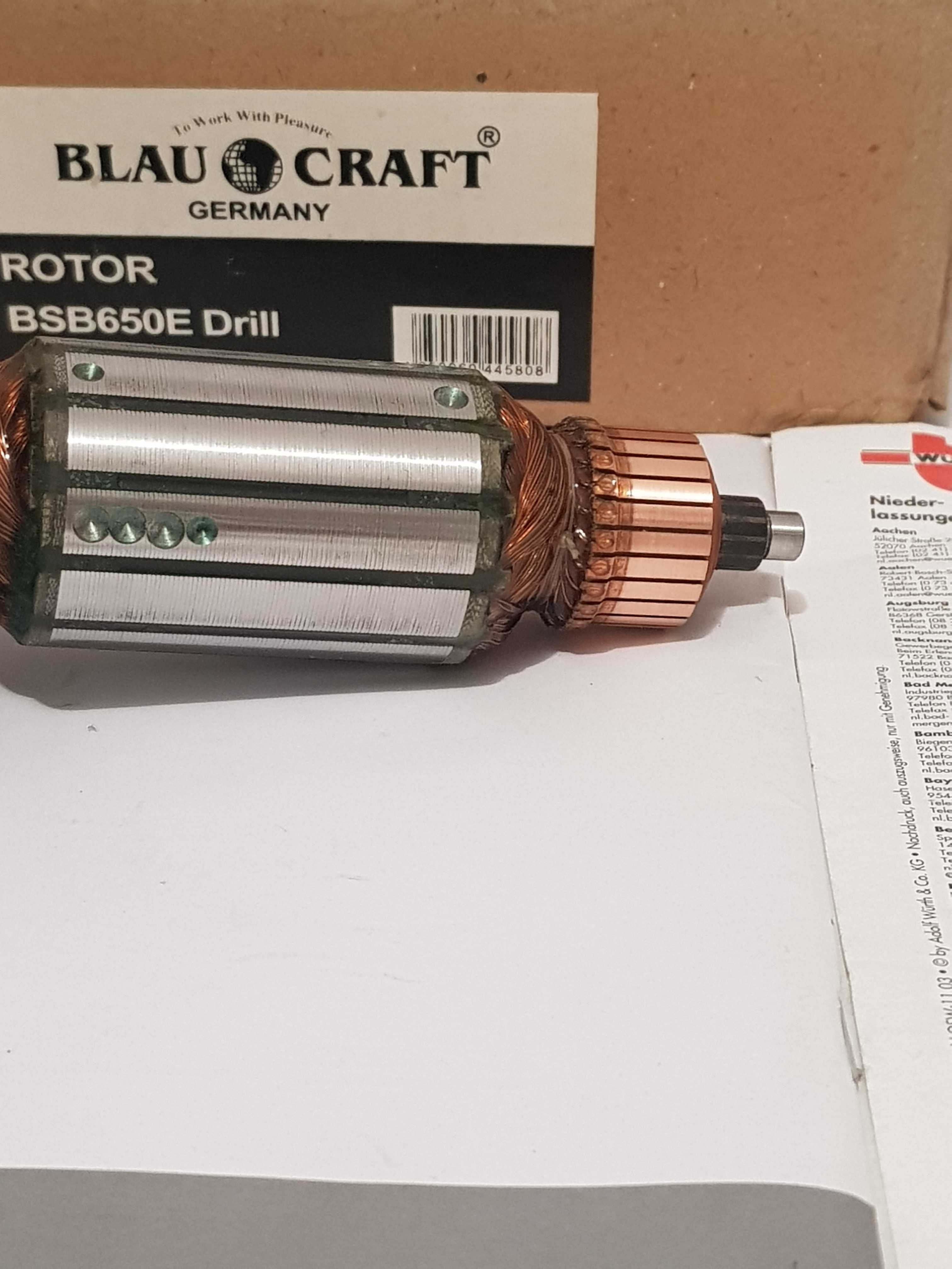 Wirnik twornik do BLAUKRAFT BSB 650 E MEISTER KRAFT-MSB 650 wiertarka