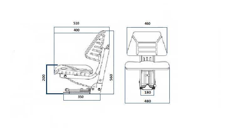 SIEDZENIE DZIELONE Ursus C-330 C-360 385 Zetor MF