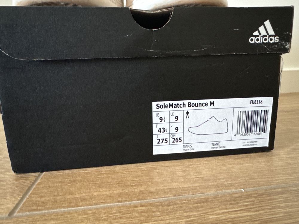 Buty do tenisa Adidas Sole Match Bounce M 43, stan bardzo dobry