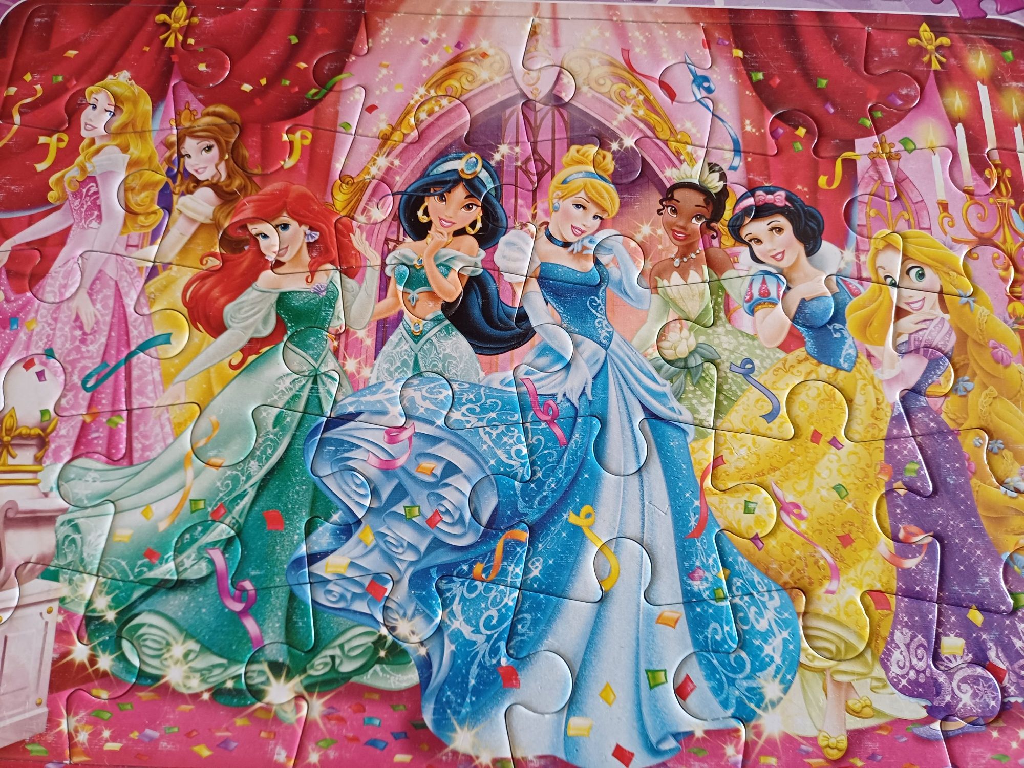 4szt Puzzle dla dziewczynki disney księżniczki kraina lodu