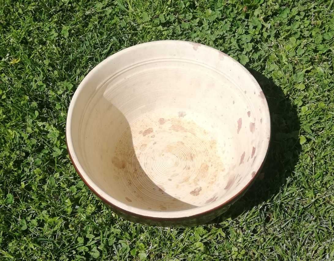 makutra misa miska kamionkowa donica brązowa Bochnia średnica 29cm