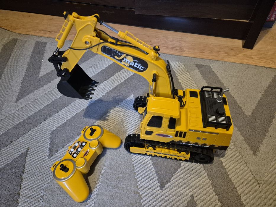 Koparka zdalnie sterowana na pilota światło dźwięk