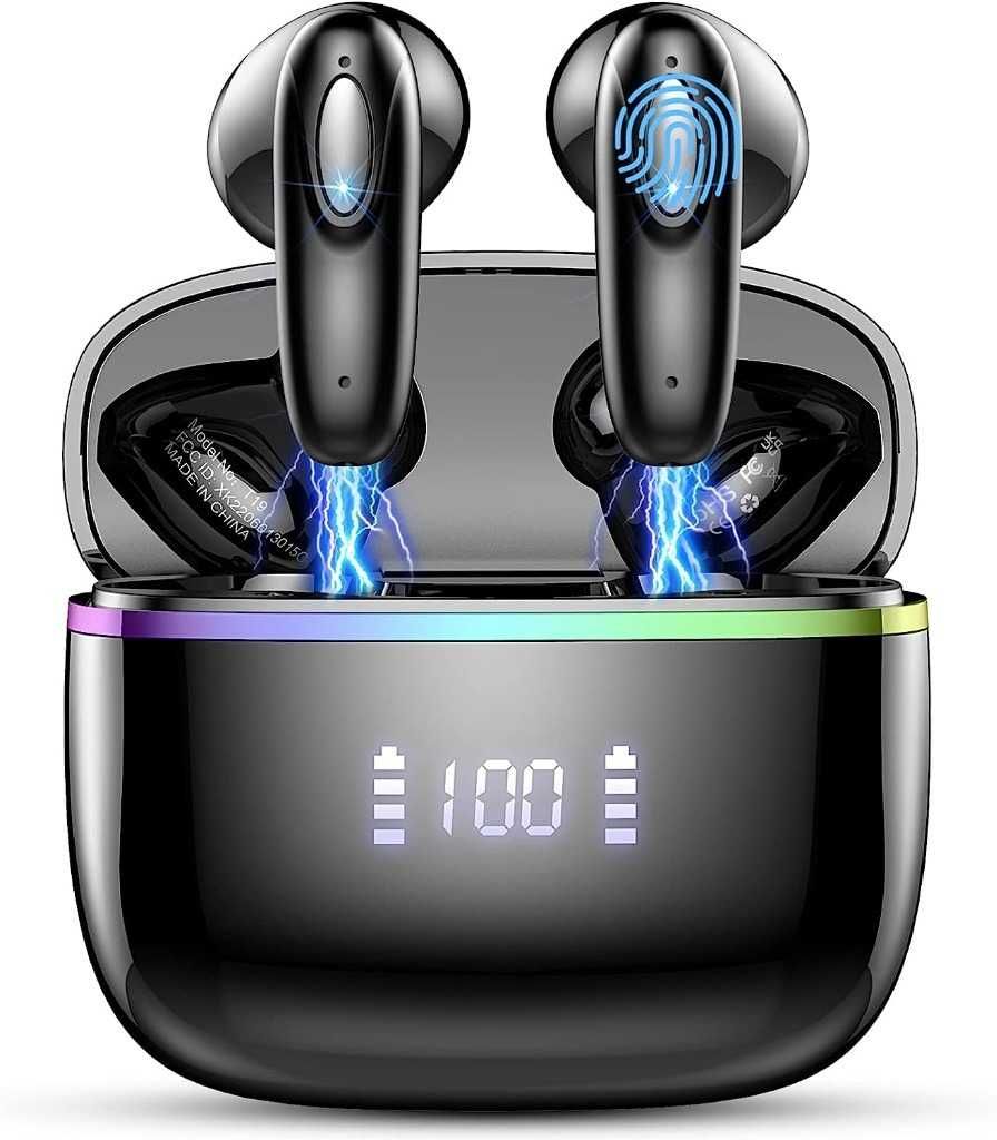 ROMOKE T19 Słuchawki Bluetooth, 5.3, Bezprzewodowe Stereo HiFi