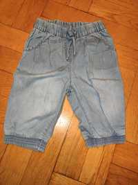next jeansy dziewczęce 3/4 miękkie 92