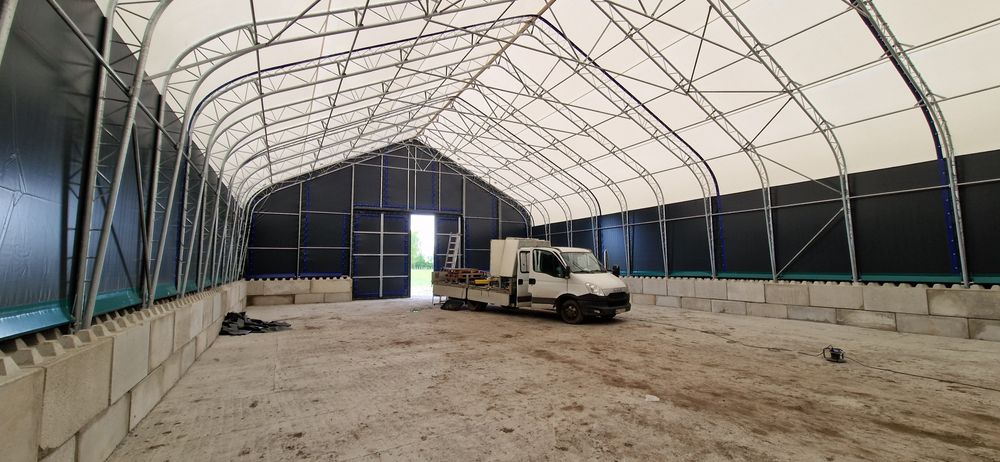 Hala łukowa 12x20x6,7m 240m2 bele garaż wiata hangar magazyn namiotowa