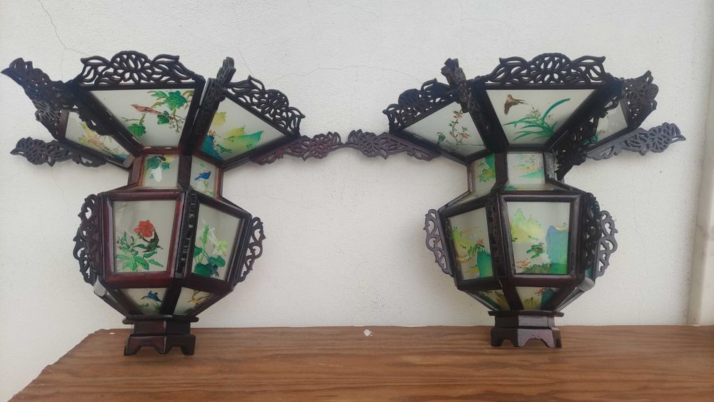 Candeeiro e apliques chineses