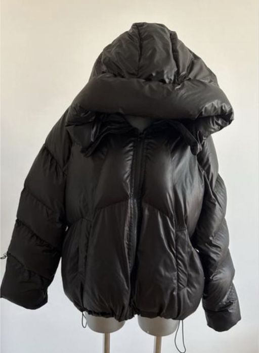 Пуховик овер женский