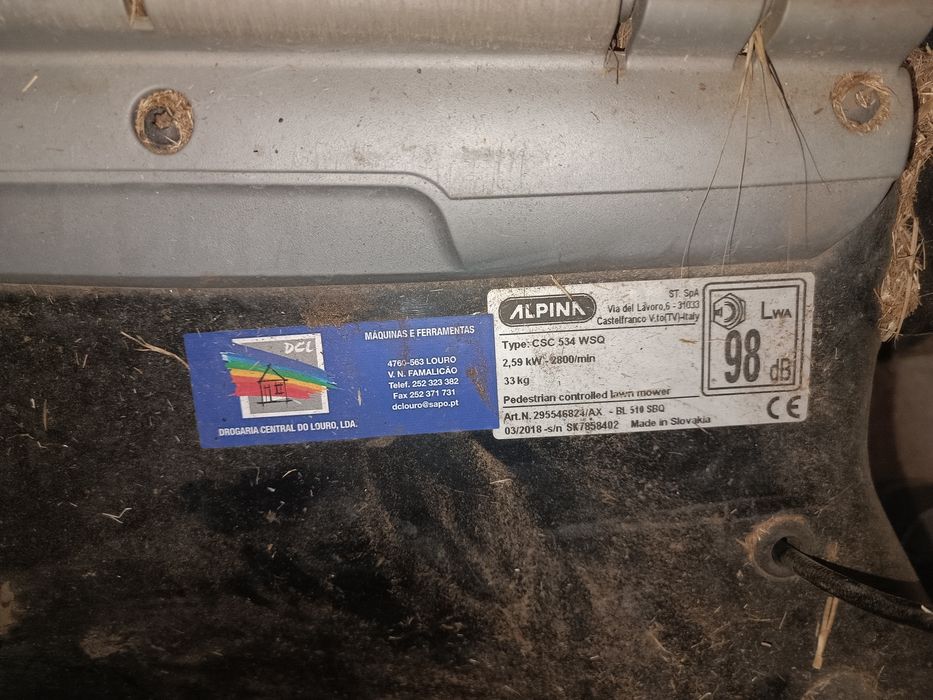 Corta-relva Alpina CSC 534 WSO – Ideal para jardins grandes