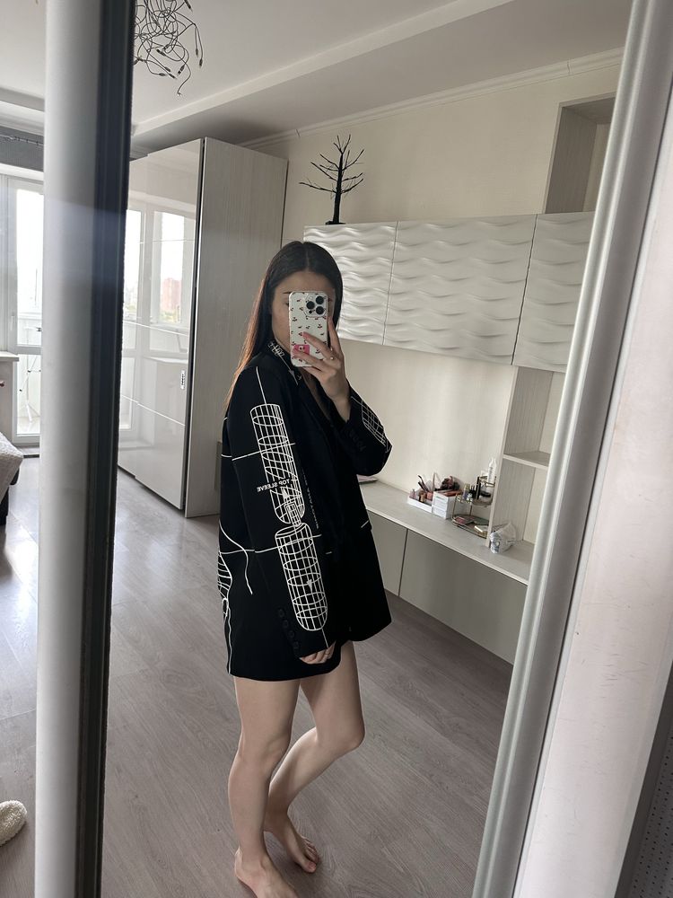 Піджак з чоловічого крою ace cher17 zara оверсайз