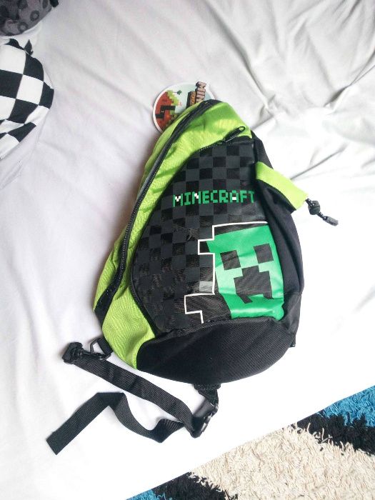 ZESTAW Minecraft plecak zielony worek długopis wkłady