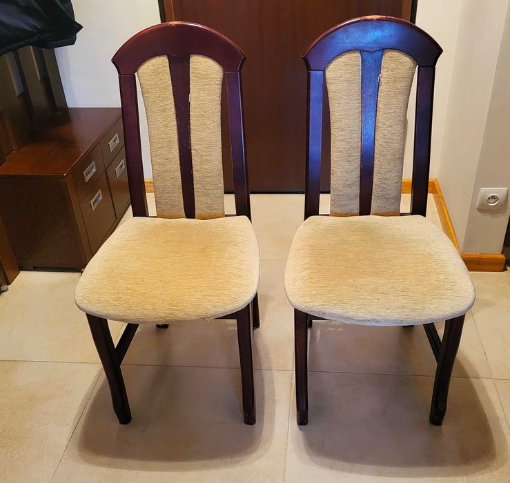 Agata Meble dwa krzesła drewniane OKAZJA ! TRANSPORT GRATIS