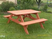 Meble ogrodowe Stół z ławkami