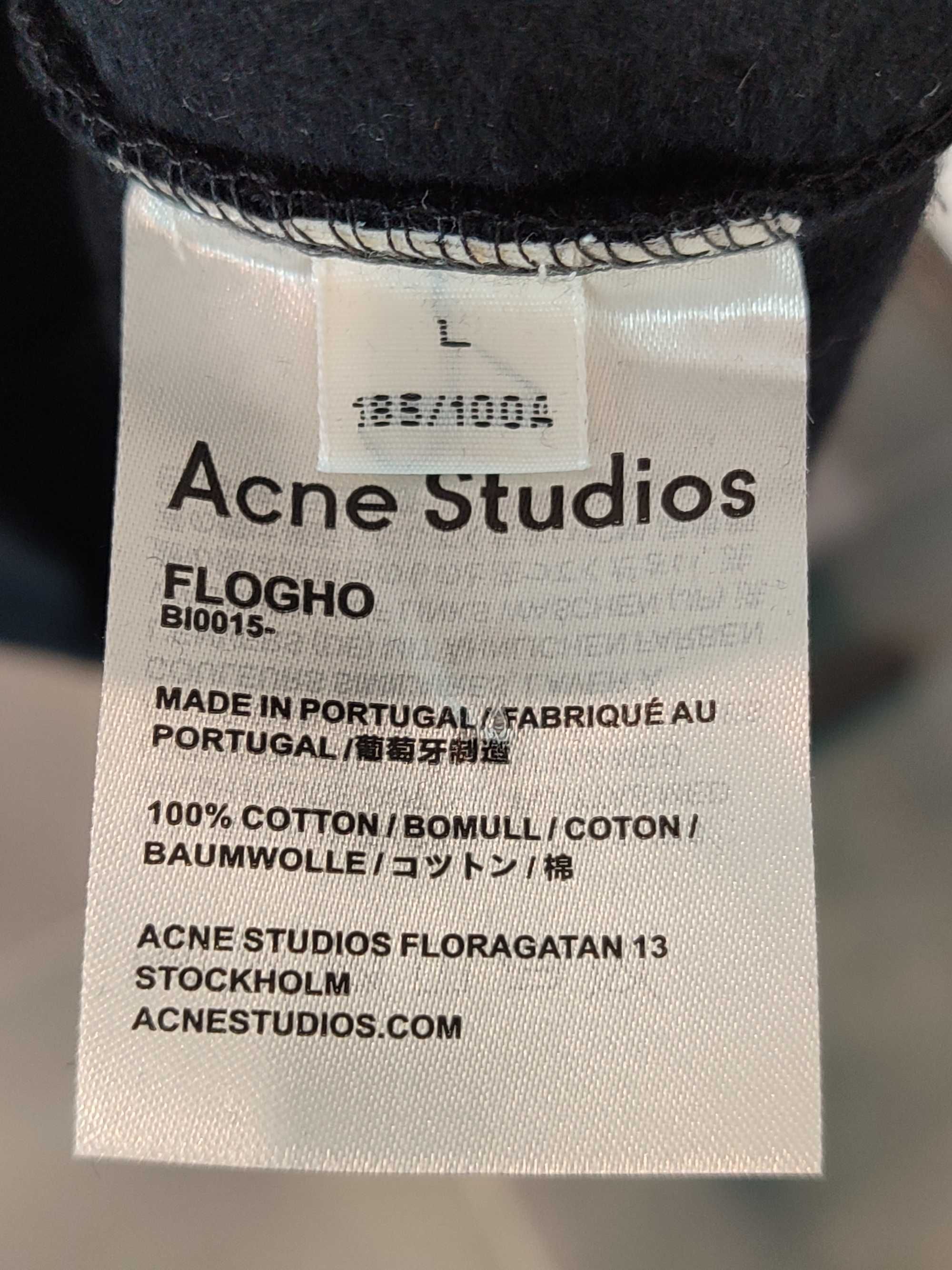 Світшот Acne Studios Flogho Crew Sweat Black