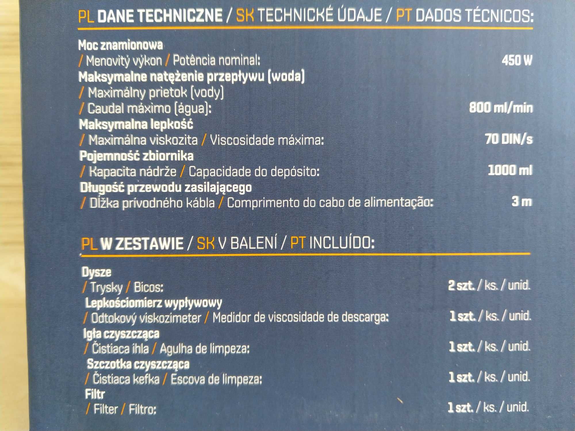 Agregat Malarski Pistolet Do Malowania 450W + Akcesoria NITEO