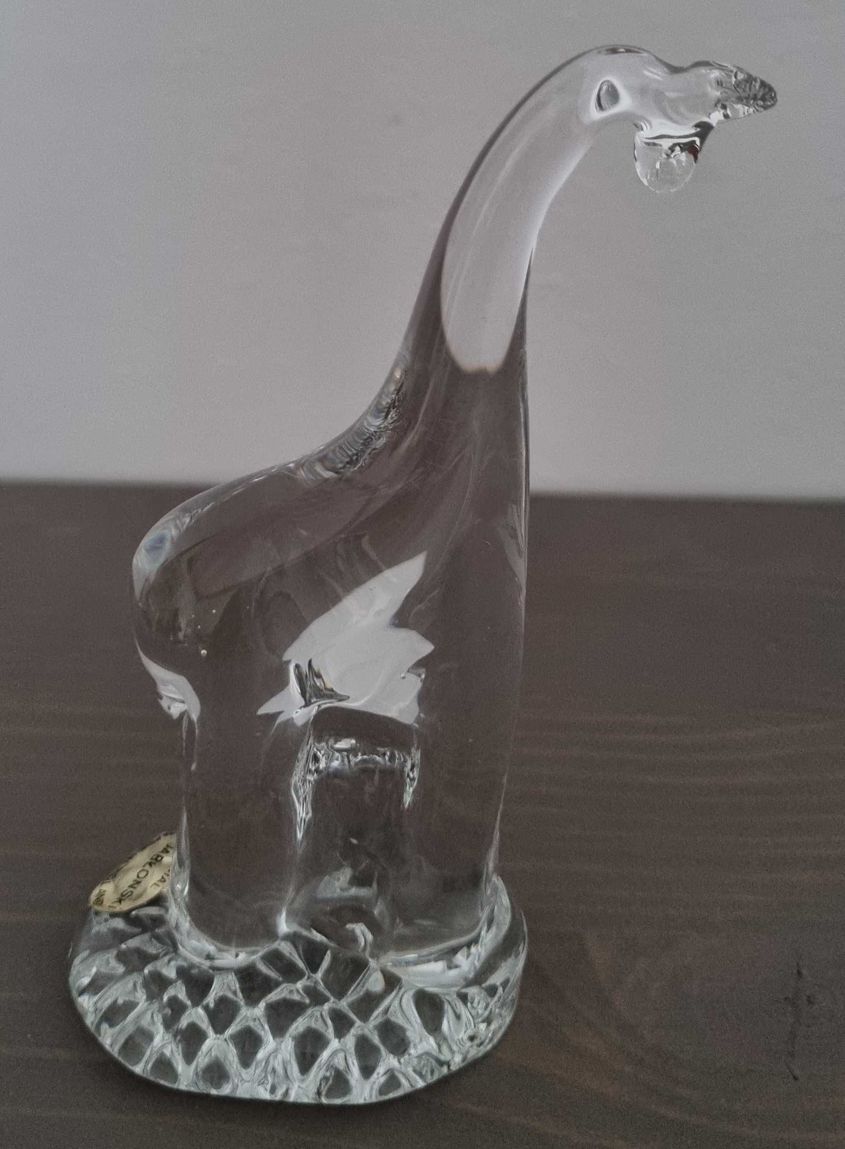 figurka kryształowa Adam Jabłoński żyrafa