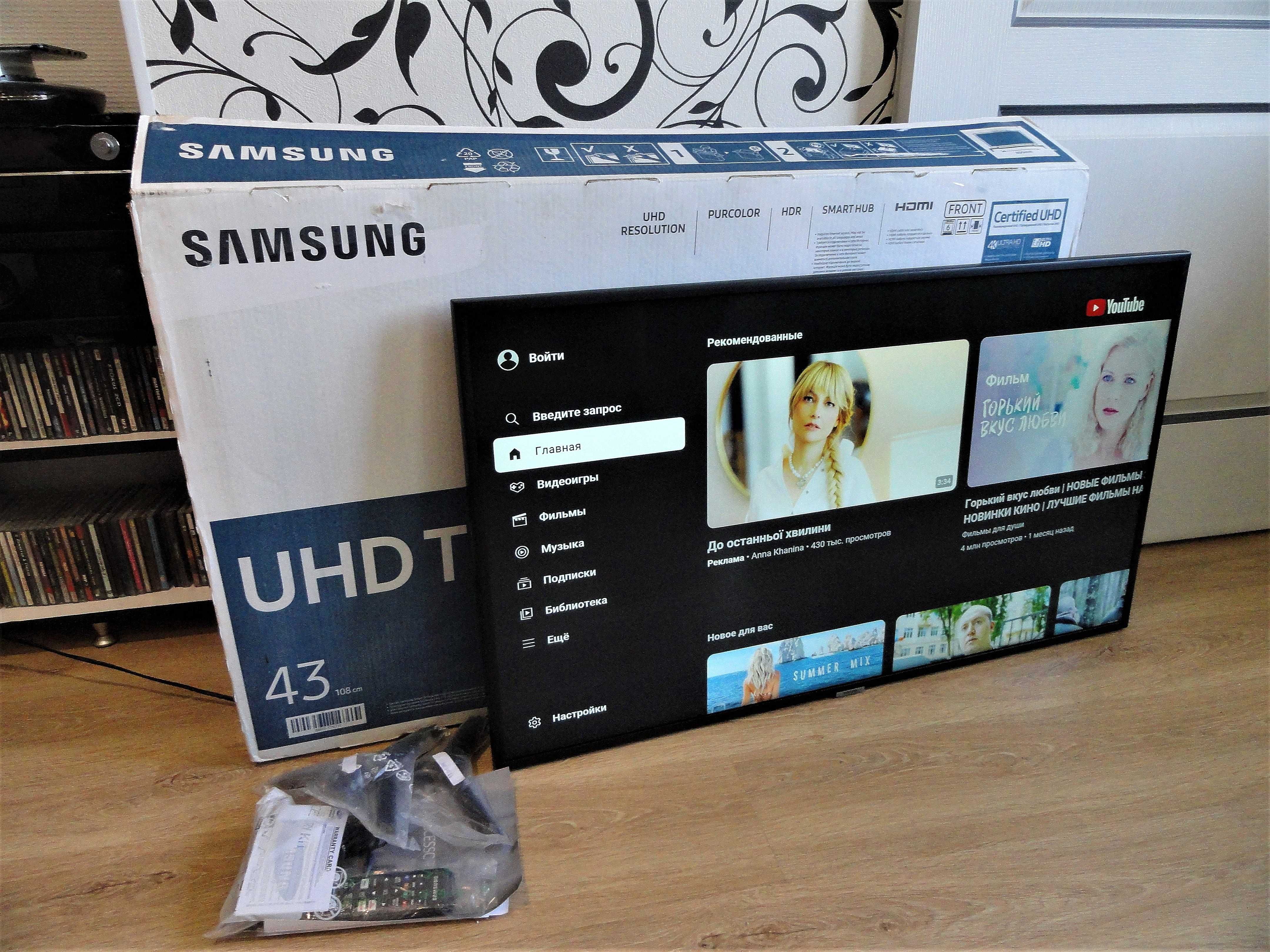 4К смарт Samsung 43" wi-fi