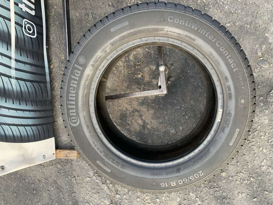 Шини 205/60 R16 Continuntal пара зима 2022 р 6,5  мм