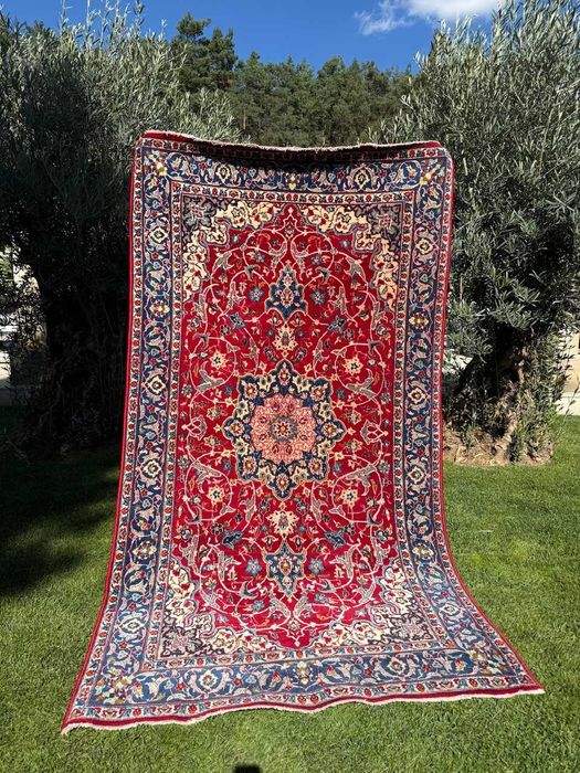 Dywan Perski Vintage Ręcznie Tkany Iran Ispahan 265x145 galeria 11 tys