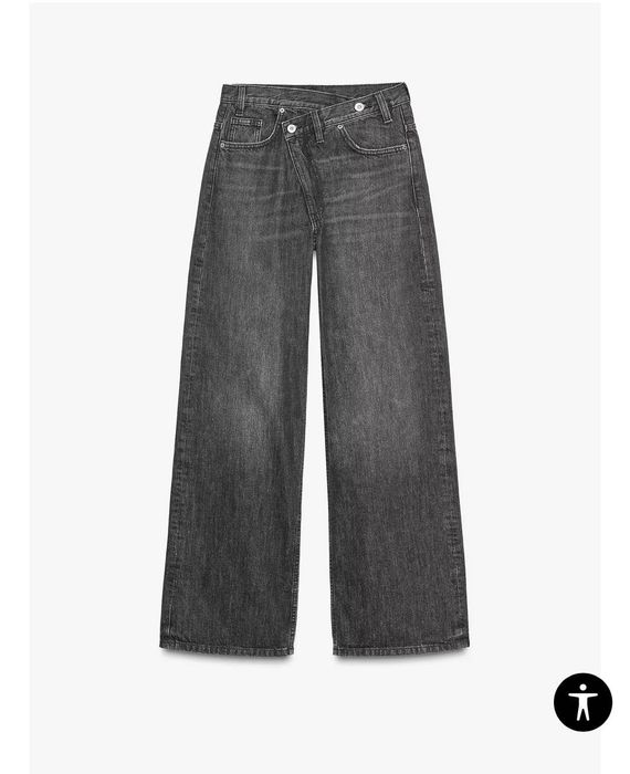 Джинси Zara сірі wide leg