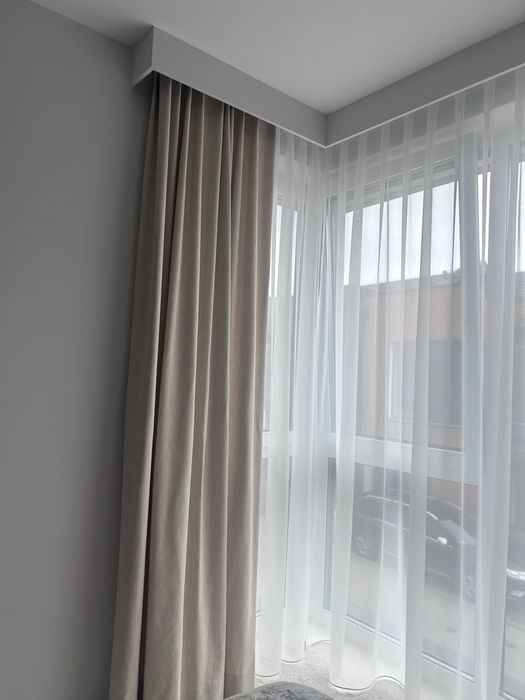 NOWE Zaslony szyte na wymiar komplet 3m i 1m