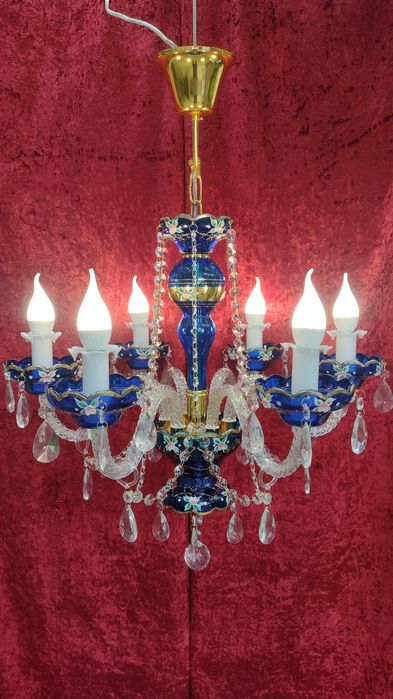 Люстра + 2 бра хрустальна смальта Чехія