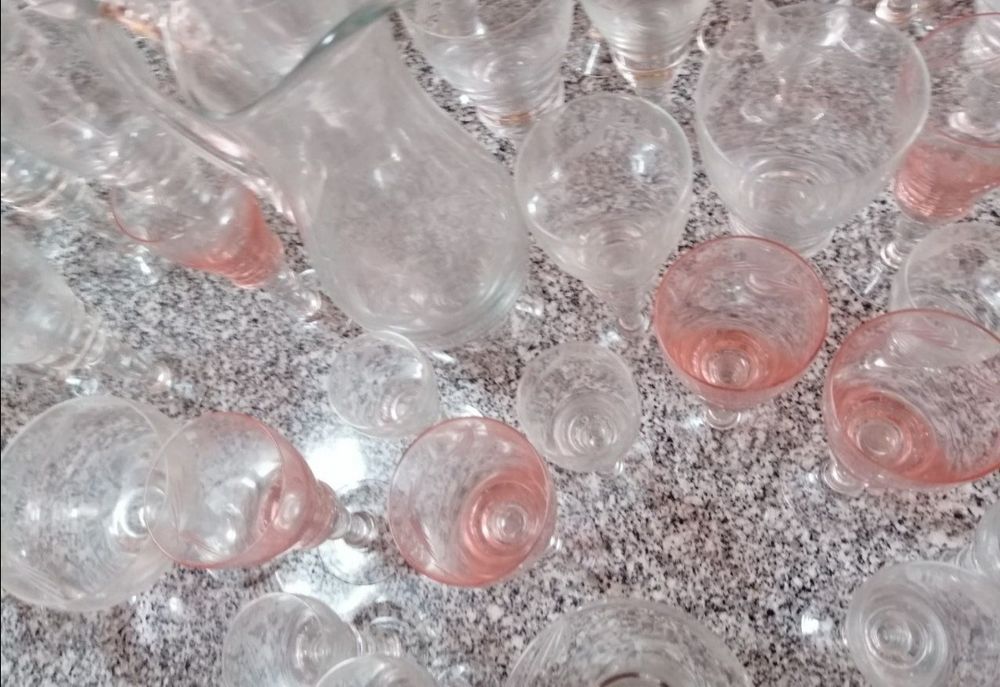 Copos meio cristal