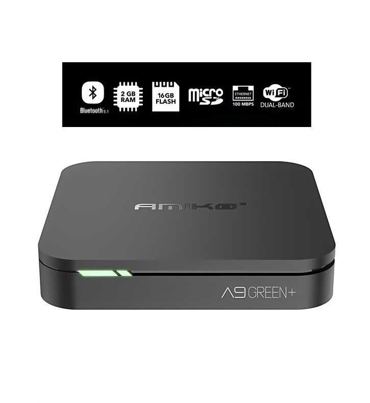 Amiko A9 Green+ 2GB/16GB - Android 11 - MyTV2 - IPTV