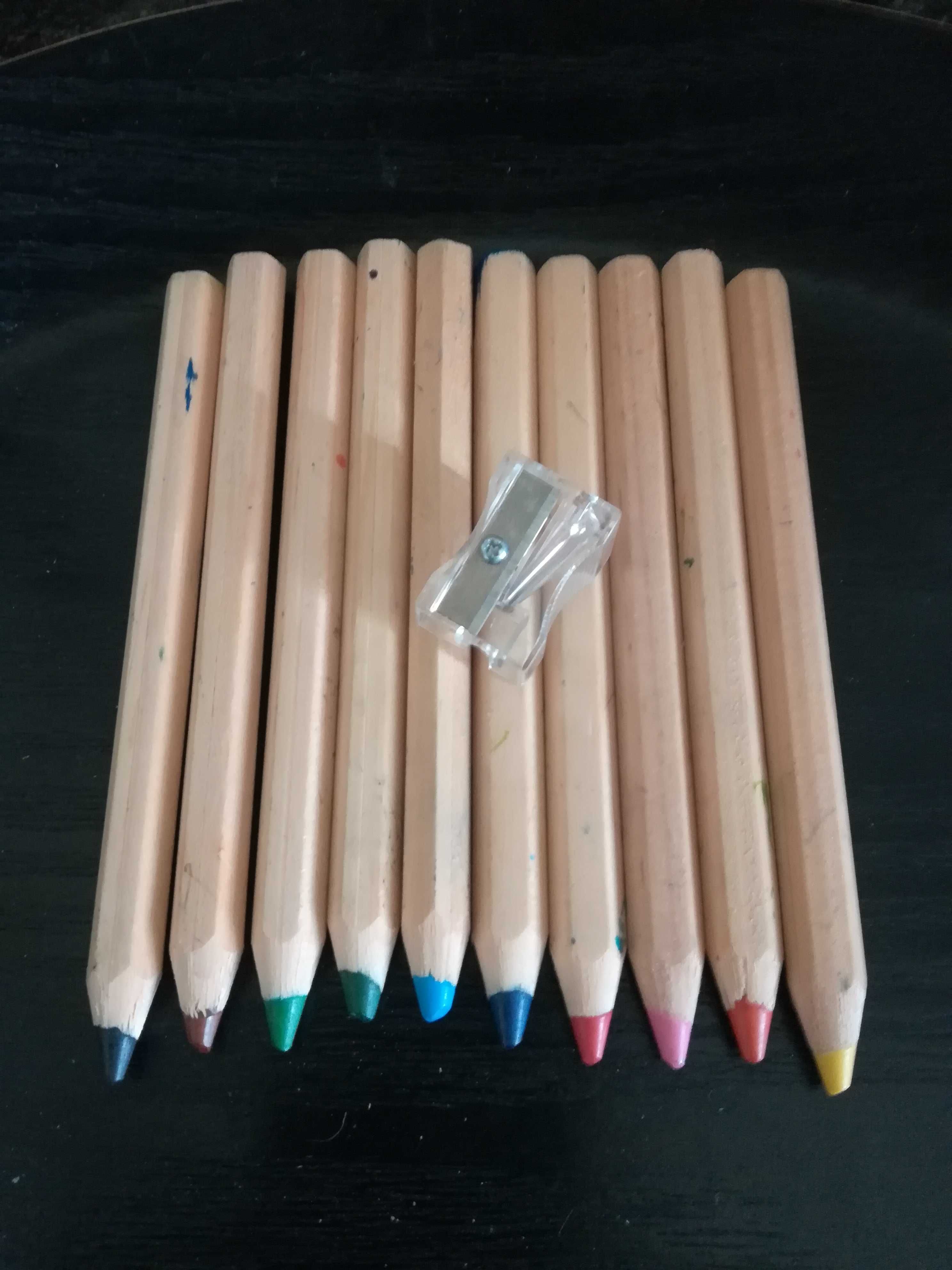 Lápis de cor tamanhos e cores variadas
