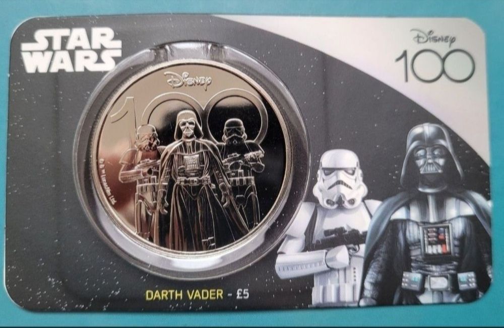 Dwie monety 5 funtów i 50 pensów  2023 Gwiezdne wojny - Wyspa Pitcairn
