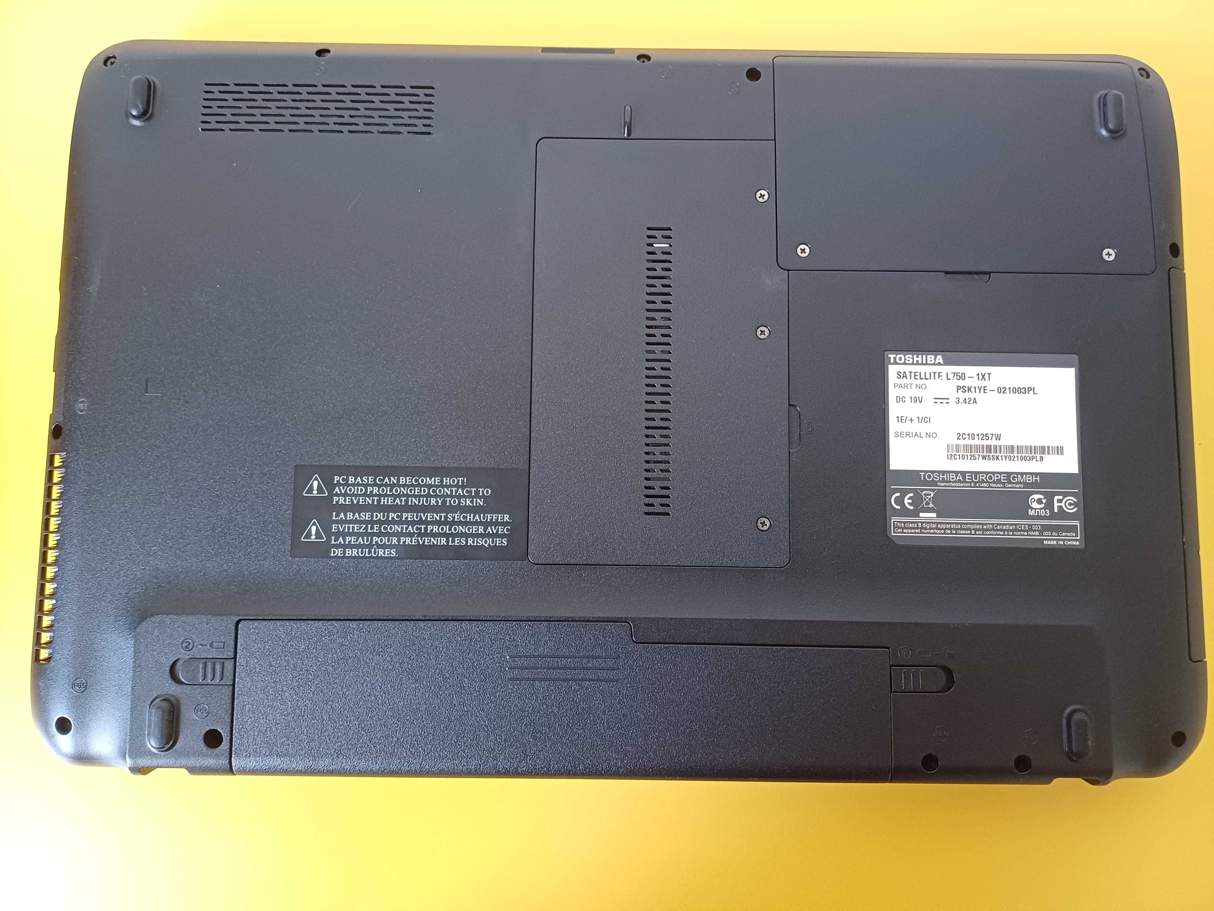 Laptop komputer Toshiba Satellite L750-1XT