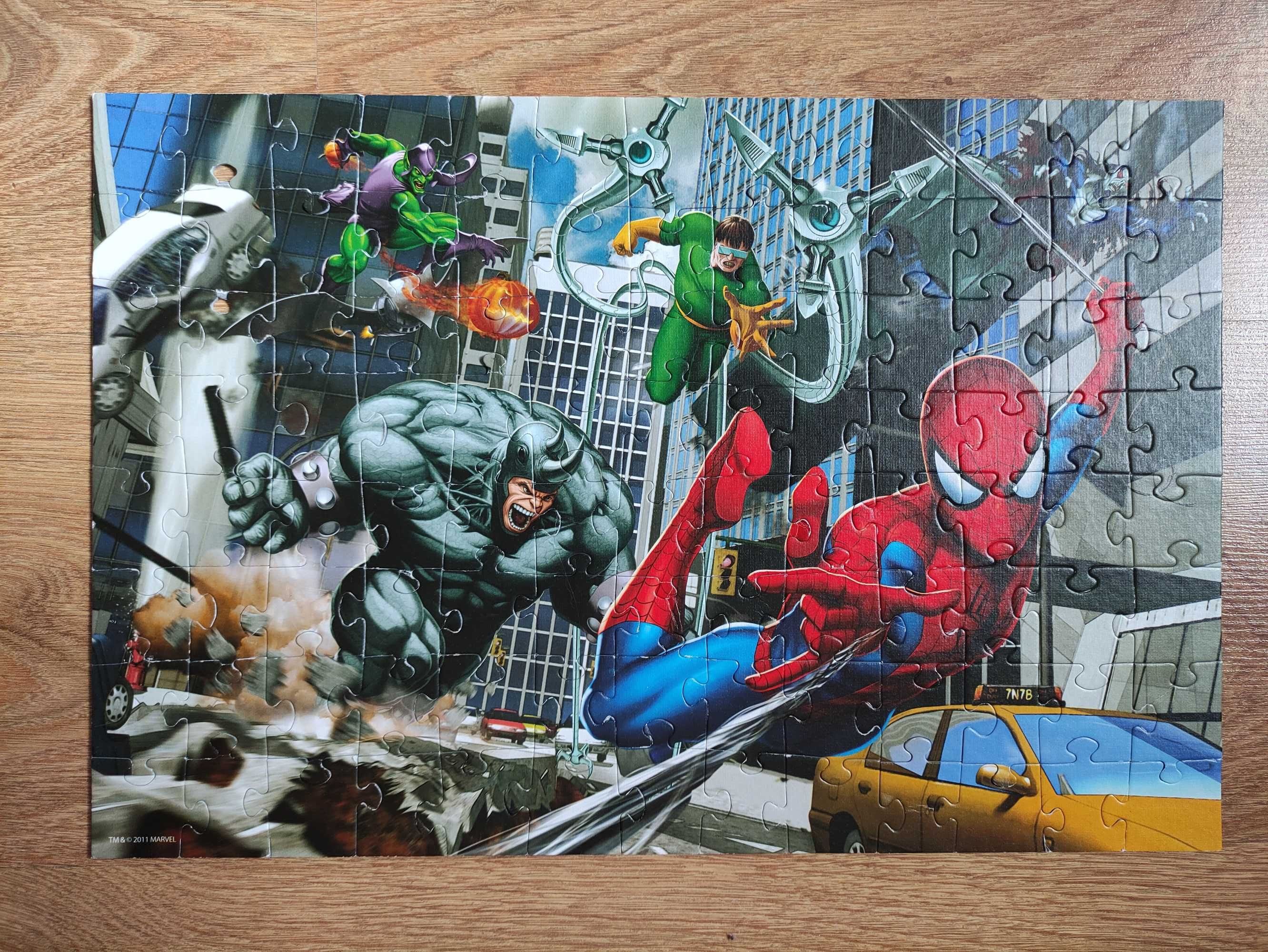 Puzzle Zygzak McQueen i Spider-Man