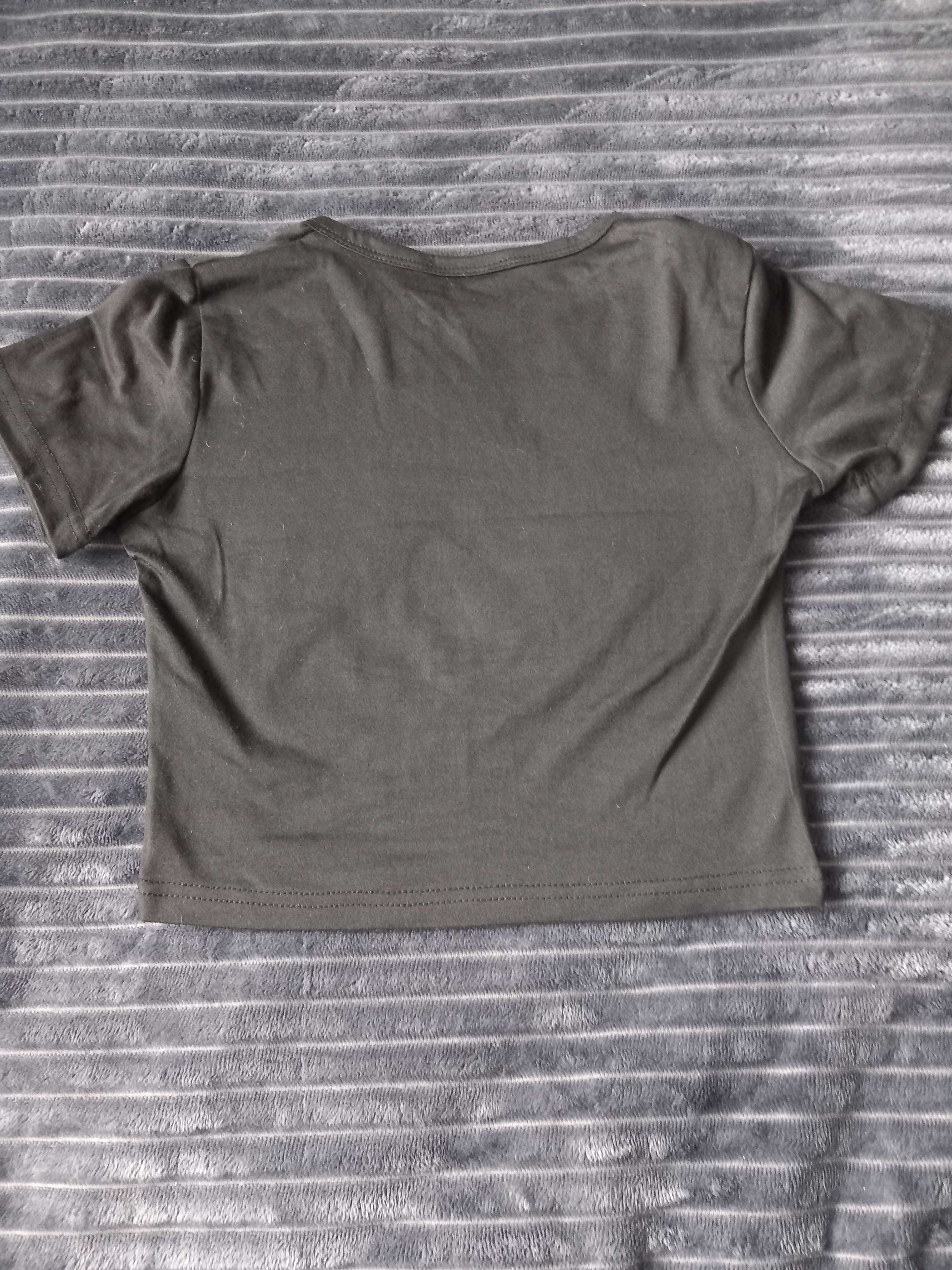 Krótki.obcisły t shirt roz S