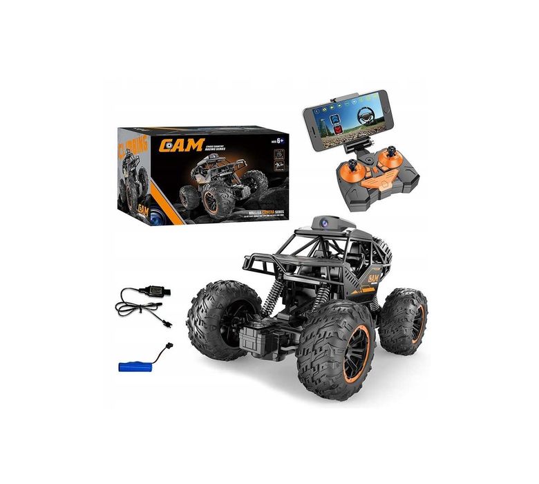 Samochód Zdalnie Sterowany Z Kamerą Wifi Auto Rock Crawler Terenówka