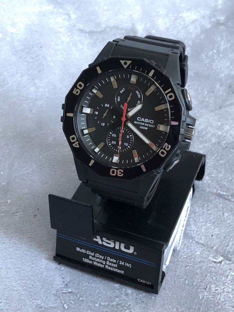 Casio MRW-400H-1AVCF класичний годинник люмінісцентні стрілки Ø57.9мм