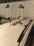 Belki dachowe Ford + 2x bagażnik rowerowy Trans-SPORT, komplet na dach