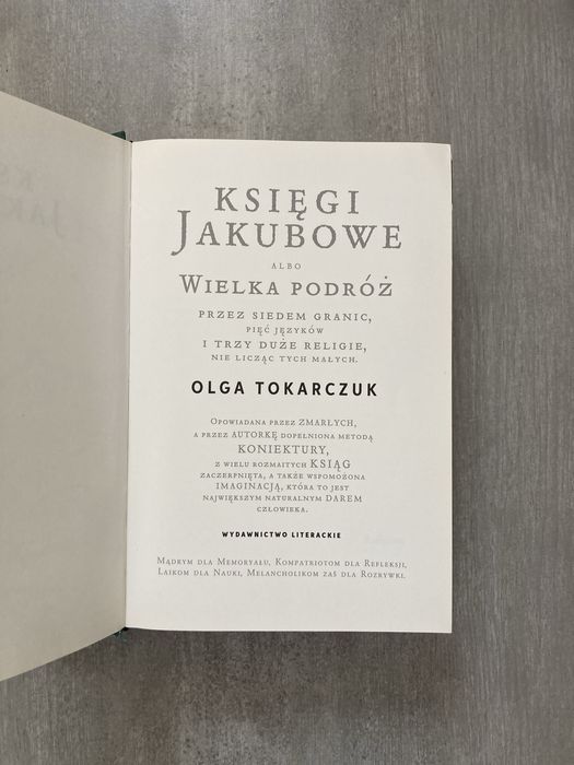 Księgi Jakubowe Olga Tokarczuk