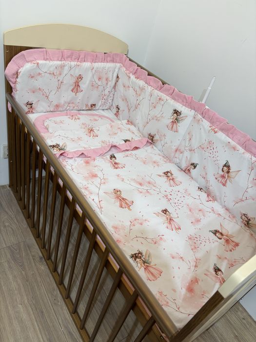 Wyprawka dla dziecka pościel kokon rożek baldachim muślin bawełna mink