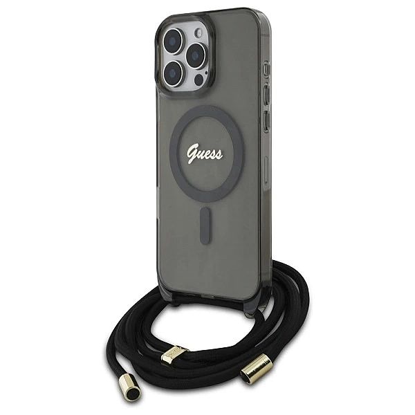 Guess GUHMP16LHCTSGNSK iPhone 16 Pro 6.3" czarny/black hardcase Crossb