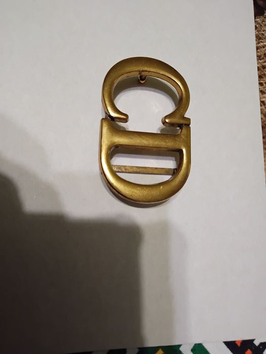 Брендова пряжка CD золотиста