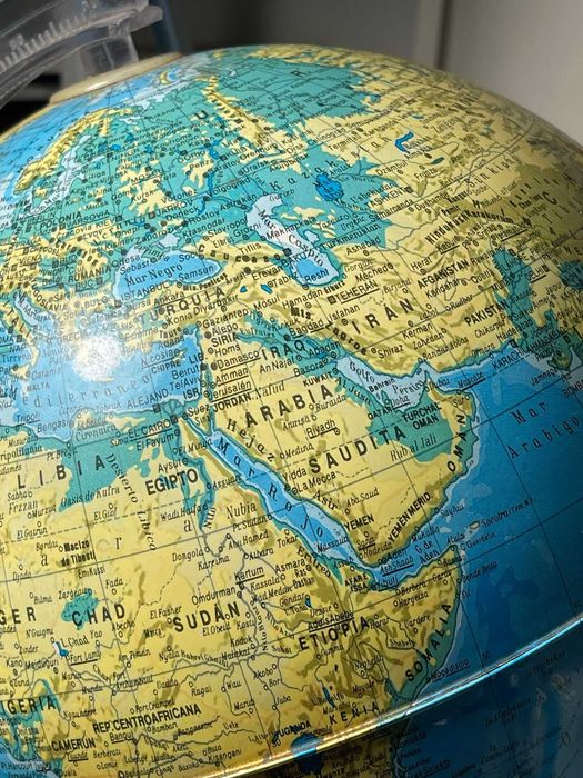 Globo Terrestre Giratório Antigo